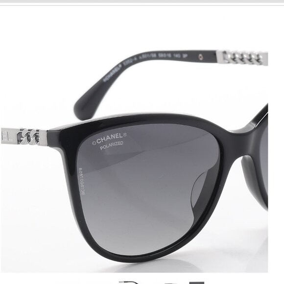 Chanel  Chain Polarized Sunglasses 5352-A Black main image 8